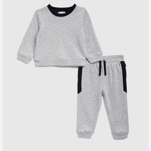 Splendid Toddler Boys Grey Speckle Sweatshirt Set